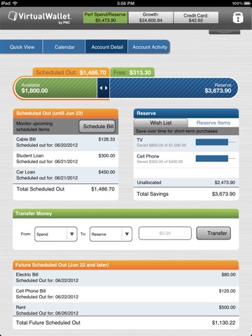 Virtual Wallet for iPad by PNC screenshot 3