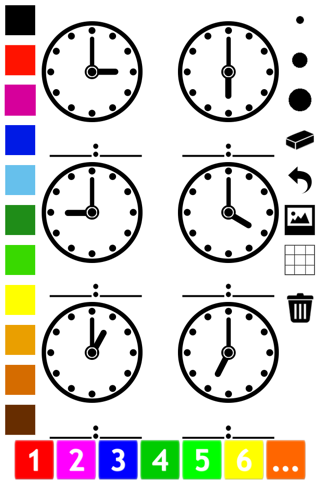 A Clock Coloring Book for Children: Learn to Read the Time of your Watch screenshot 3