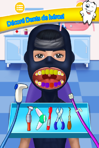 Bad Teeth Doctor and Hero Dentist Office - Help Celebrity with your little hand screenshot 3