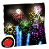 Celebrate 4th of July, Independence Day of United States, with sparkling fireworks (by Auryn Apps)