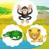 Animal Memorize! Learning game for children with safari animals