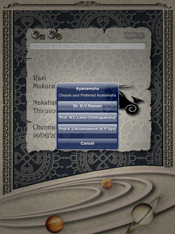 Rasi and Nakshatra Finder HD screenshot 2
