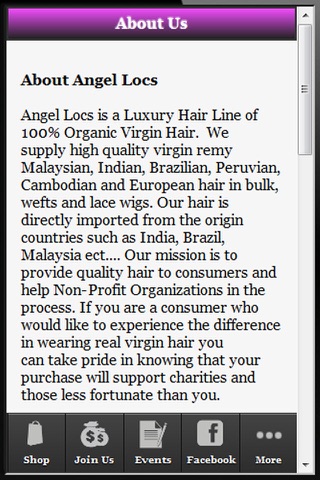 Angel Locs Virgin Hair App screenshot 2