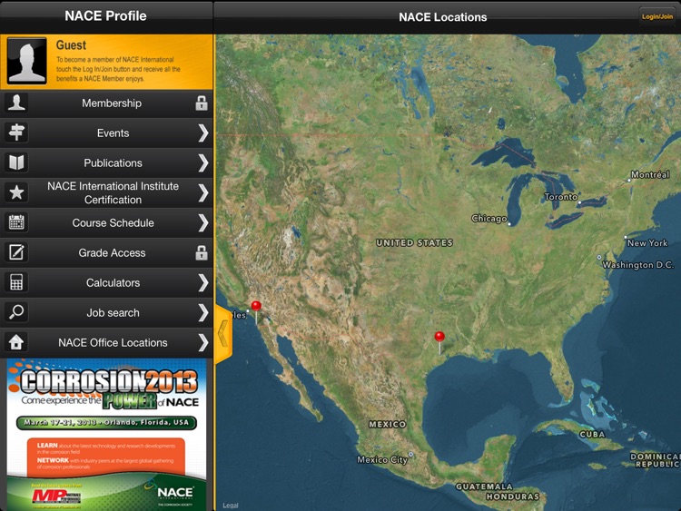 The NACE International Corrosion App-iPad Edition