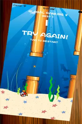 Game screenshot Flying Tiny Fish - The Adventure Of A Tiny Bird Fish apk