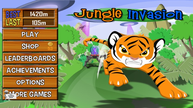 A Jungle Invasion - Angry Aliens Chasing Tiny Tiger screenshot-3