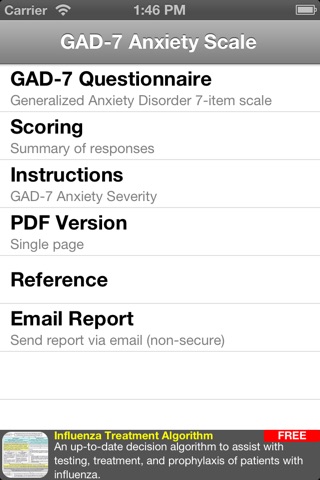 GAD-7 Anxiety Scale screenshot 3