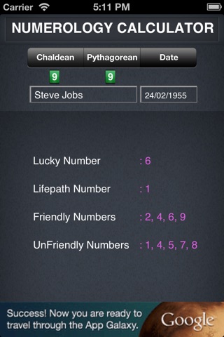 Numerology Calculator screenshot 2