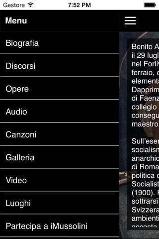 iMussolini - Il Duce su iPhone screenshot 2