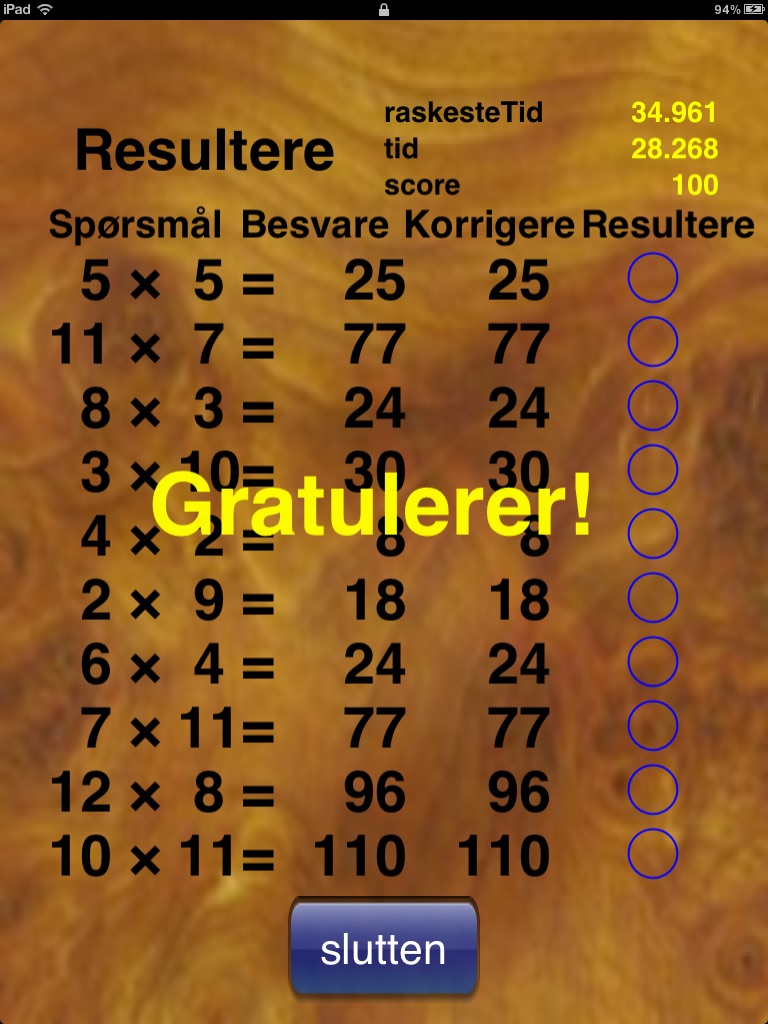 Multiplication Table 12×12 screenshot 3