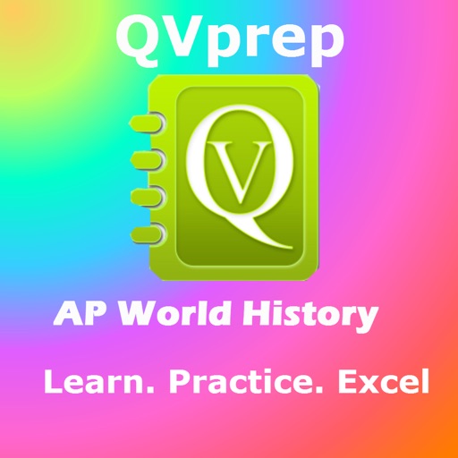 QVprep AP World History : Learn Test Review for AP advanced placement World History for SAT Subject test, for College History majors, Schools, Colleges and exam preparation icon