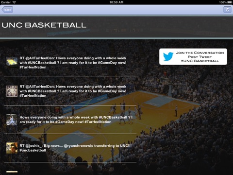 UNC Hoops Fan for iPad screenshot 4