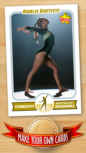 Women's Gymnastics Card Maker - Make Your Own Custom Gymnast(圖1)-速報App