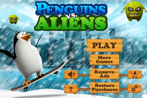 Penguins vs Aliens Free - The Friendly Birds save New York City - Lite Version screenshot 3