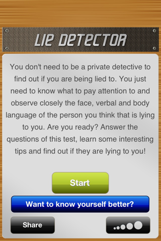 Lie Detector - Is your partner cheating you? screenshot 2