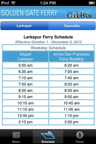 Golden Gate Ferry screenshot 2