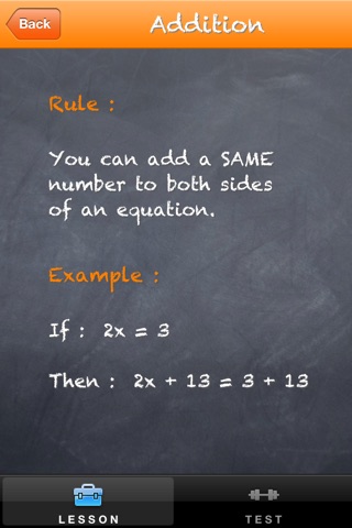 Solving First Degree Equations screenshot 2