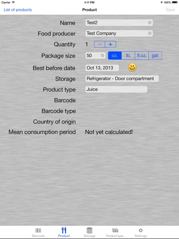 ProductControl screenshot 2