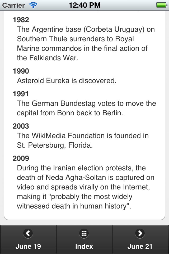 This Day in History Free screenshot 2
