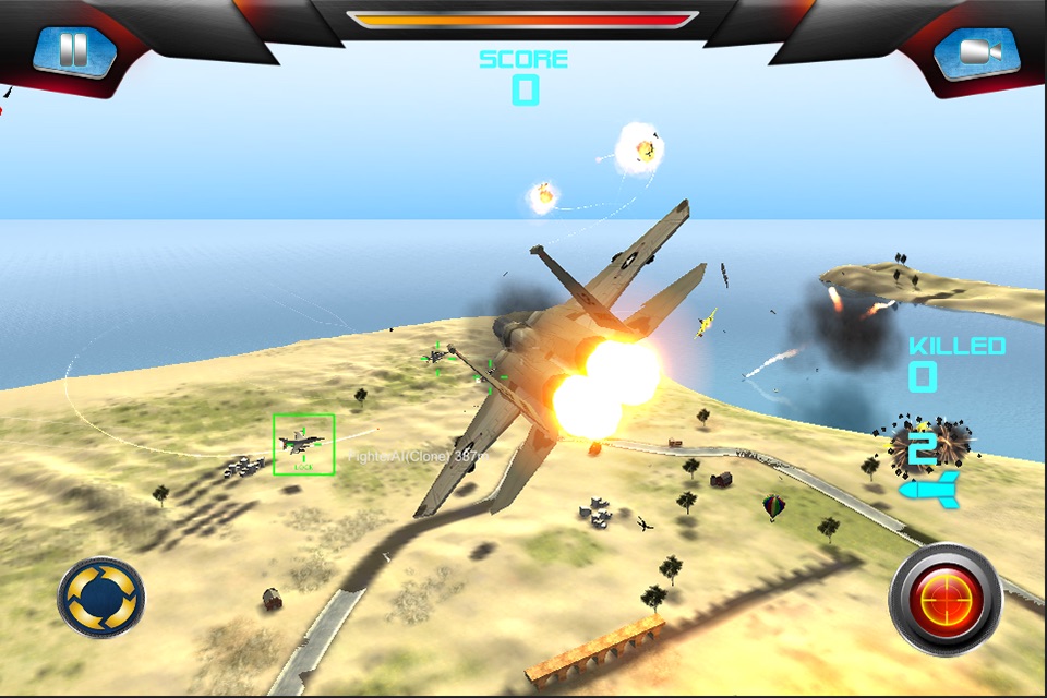 3D Desert Strike Plane Combat screenshot 3