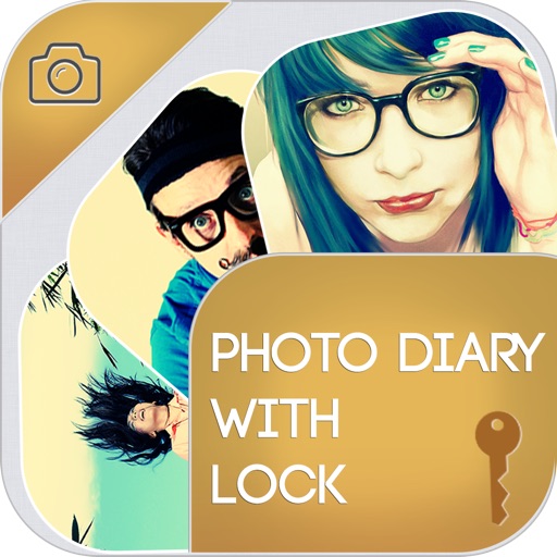 Photo Diary with Lock icon