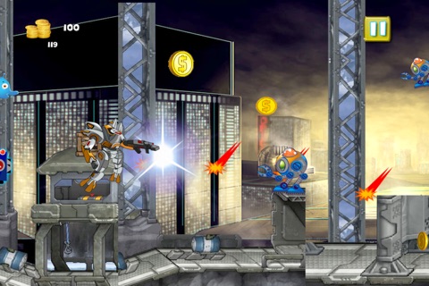 Glow Robot vs Scary Glow Monsters FREE - A Crazy Survival Adventure Game screenshot 3