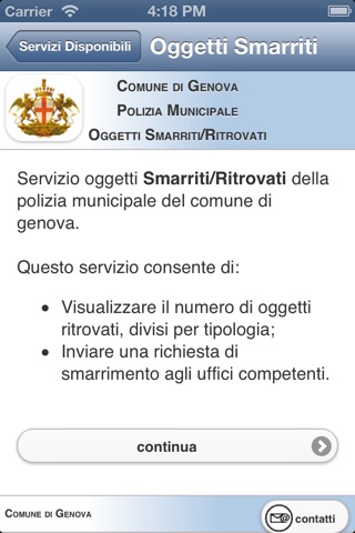 Servizi Web Comune di Genova screenshot 3