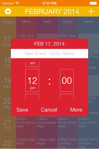 Calendar All - Organize family schedule like a wall calendar, use as task manager, event planning tool, family activity planner, all in multiple calendars from one place. screenshot 3