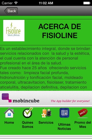 FISIOLINE Salud y Belleza screenshot 2