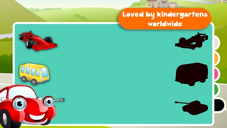 Free Kids Puzzle Teach me Cars Cartoon: Learn how the cars drive, the planes fly and the trains ride screenshot-4