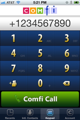 Comfi International Phone Card screenshot 3