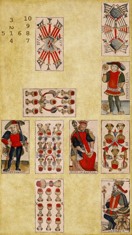 Original Marseilles tarot by Jean Dodal, full deck
