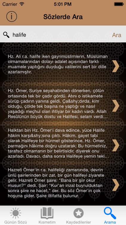 Halife Sözleri - 500 Dini Özlü Halife Sözleri Zaman screenshot-3