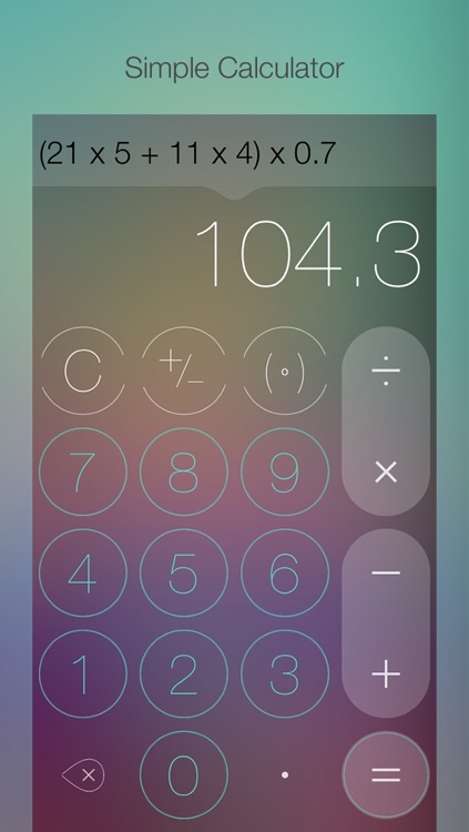 Calculatr - Free calculator for iPad iPhone