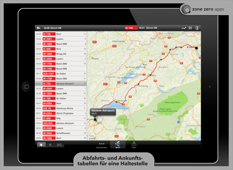 Swiss Transit Free (for iPad) screenshot 3