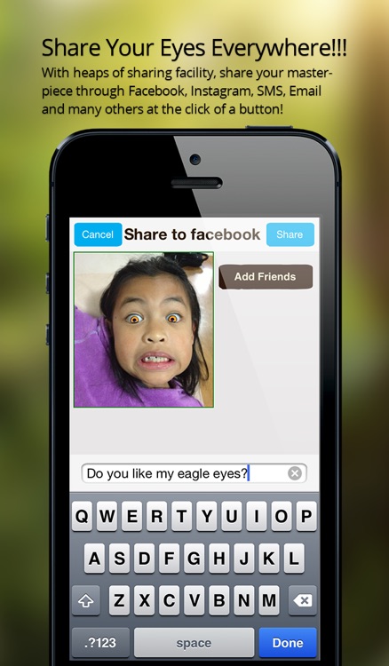EyeTuner Photo Editor - Giving you a facetune and superimpose cat, zombie and other eyes onto yours! screenshot-4