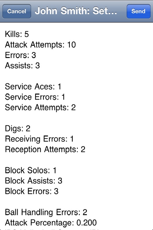 iPS Volleyball Stats