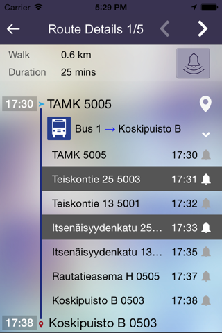 Ontimely-Tampere, joukkoliikenne Repa Reittiopas, Tampere aikataulut, linjakartta , reittihaku , reittiopas Tampere, Free screenshot 4