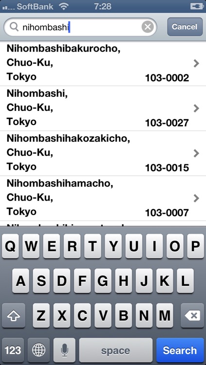 ZipCodeTokyo