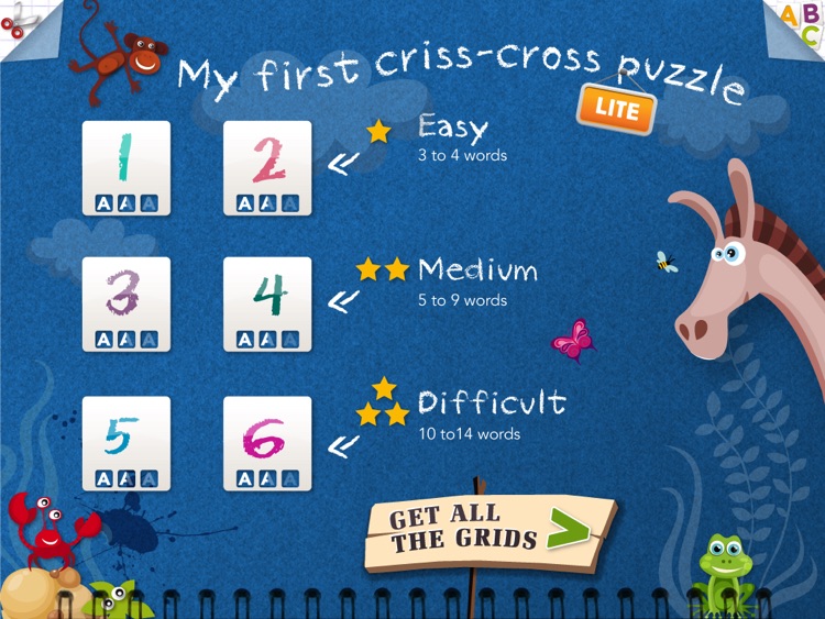 Kidschool : my first criss-cross puzzle LITE