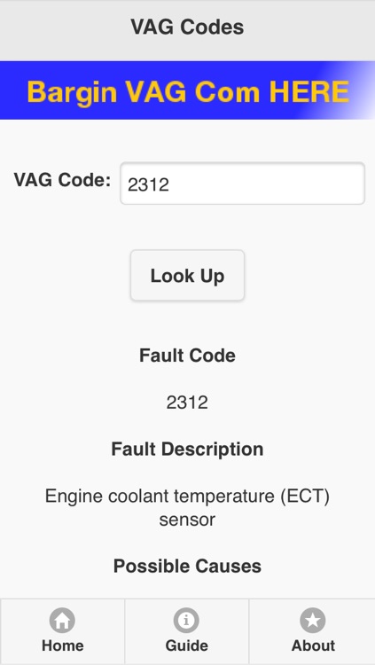 OBD/Manufactures Trouble Codes(Fault Codes) Lite