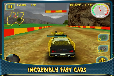 3D Destruction By Police Car - Racing The Big Drift Race screenshot 2