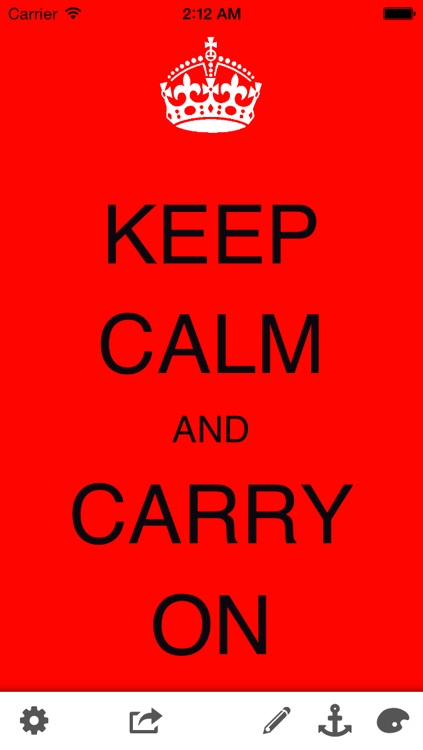 Keep Calm and Carry On - PRO Version - Create funny posters, wallpapers and  jokes for your friends by Laurentiu Gheorghisan