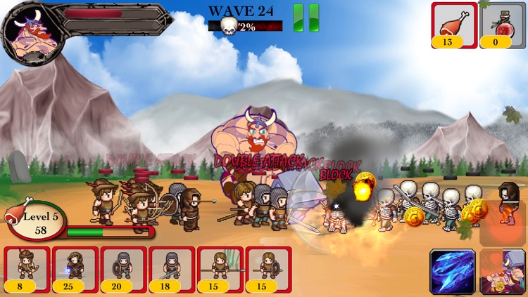 Viking Warrior vs Zombie Defense ACT TD - War of Chaos Silver Version screenshot-3