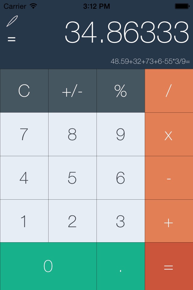 uCalculator - Handwriting and Simple Calculator screenshot 3