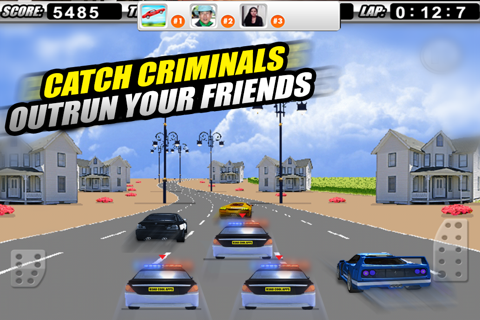 A Cop Chase Car Race 3D PRO 2 - Police Racing Multiplayer Edition HD screenshot 3