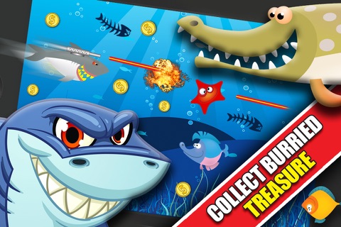 Shark Attacks! : The Fast Fish Underwater Shooting Game - By Dead Cool Apps screenshot 2