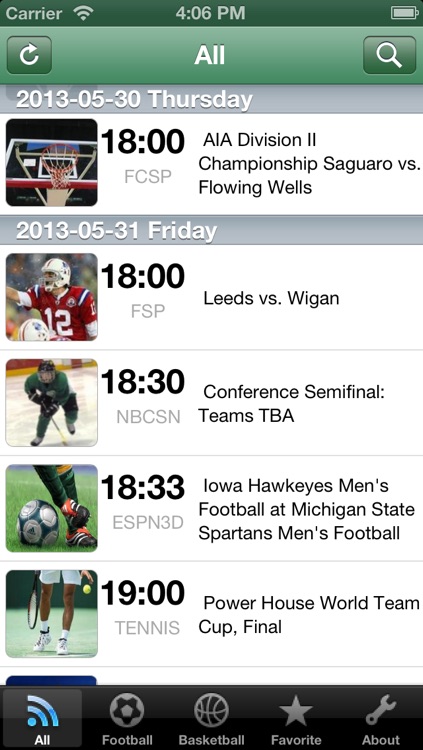 iSports TV Guide