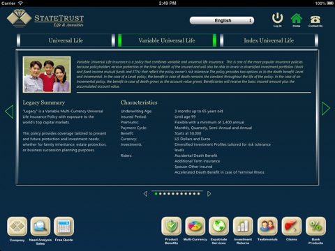 StateTrust Life and Annuities Mobile Solution screenshot 4