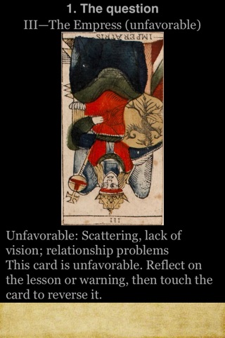 J. Dodal Marseilles tarot lite screenshot 2